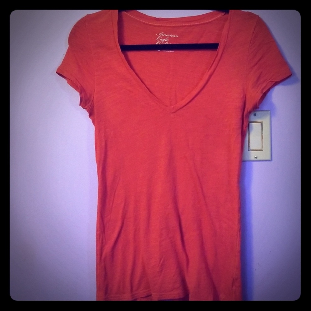 Red American Eagle Outfitter Small T Shirt